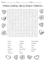 1jour1question répond aux questions d'enfants. 2 Mots Caches De La Saint Valentin 2 French Valentine S Day Word Searches