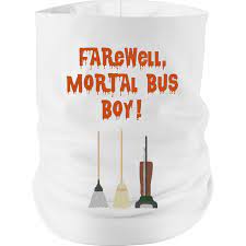 Farewell Mortal Bus Boy Hocus Pocus Brooms Neck Gaiter