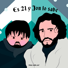 Comenzó el invierno y Jon lo sabe ... Winter is coming Jon Snow Winter is  here You know nothing Jon Snow Game of Thrones quotes ilustration #W…