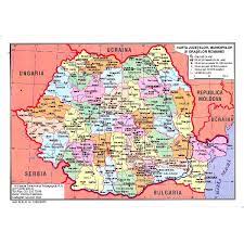 Romania este impartita in 9 regiuni, 41 judete plus municipiul bucuresti si 320 orase. Harta Fizica A Romaniei Harta Judetelor Municipiilor Si Oraselor Romaniei Emag Ro
