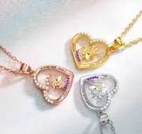 Custom Name + Message Unicorn Heart Necklace