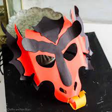 What's the best way to make a mask? Make An Easy Paper Dragon Mask With This Free Dragon Svg