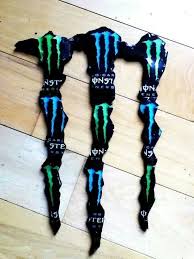 Monster Made Out Of Monster Cans Monster Energy Monster Crafts Monster Energy Drink