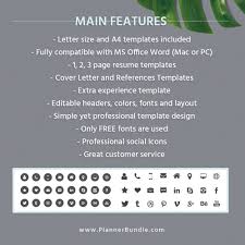I hope that you will consider my advice and learn a few handy tricks from the cover letters examples we wrote for you. Professional Resume Template Graduate Student Cv Template Modern Resume Template Design Word Resume Cover Letter Reference Instant Download Tiffany Plannerbundle Com