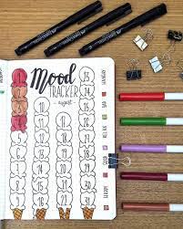 August Mood Tracker Bullet Journal Mood Tracker Ideas Bullet Journal Mood Bullet Journal Ideas Pages