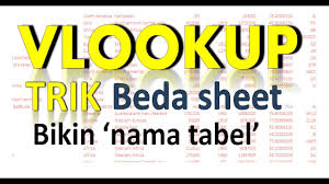 You might not require more period to spend to go to the books inauguration as capably as search for them. Cara Menggunakan Rumus Excel Vlookup Beda Sheet Dan Cara Mengunci Nama Tabel Youtube
