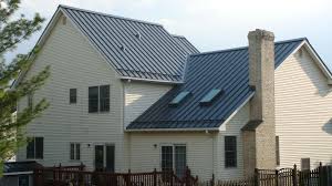 Another roof done in nano sp 40 charcoal grey. Roof Replacement Custom Grey Standing Seam Metal Roof With Snow Guards Installation In Warren Nj Charcoal Grey Standing Seam Metal Roof Installation In Warren Nj