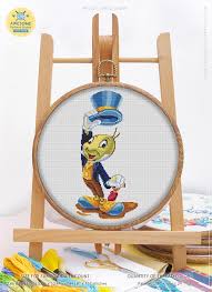 Counted cross stitch patterns crafts, needlecrafts & yarn, embroidery & cross stitch ! Jiminy Cricket Counted Cross Stitch Pattern Kit And Pdf Awesomepatternstudio Com