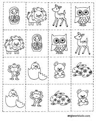 Plantillas de números para imprimir gratis. Memory Game With A Matroyshka Rad Memory Games Memory Games For Kids Memory Match Game