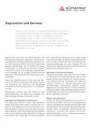 Das gehört nicht zu den. Depression Und Demenz Alzheimer Schweiz