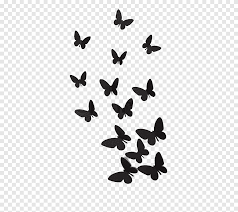 Butterfly Desktop Black And White Stencil Butterfly White Leaf Png Pngegg