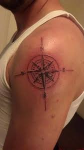 Compass Tattoo Men Shoulder Tattoo Design