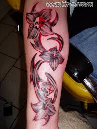 See more ideas about skull tattoos, floral skull tattoos, tattoos. Skull Flower Tattoo Tattoos By Marc Www Nolimit Tattoo Co Steven Rohner Flickr