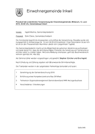 Protokoll der GV vom 12.06.2019