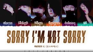 Not sorry aboot it lyrics: Monsta X Sorry I M Not Sorry Lyrics Color Coded Han Rom Eng Chords Chordify