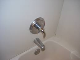 It shot off the wall and water constantly pours out where the handles go. How To Replace A Single Handle Bathtub Faucet Yourself Hubpages