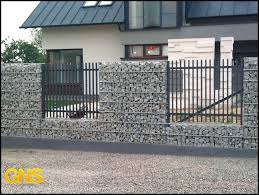 Galerie Gabionenzaun Granitpflaster Pflastersteine Granitpflastersteine Mauersteine Gabionenzaun Zaun Garten Gabionenwand