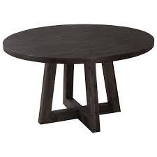 Browse a large selection of kitchen and dining room tables, including wood, metal, plastic and glass dining table ideas in round, oval and rectangular designs. Modus International Crossroads Orson Solid Wood Round Dining Table In Antique Coffee A1 Furniture Mattress Dining Tables