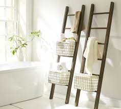 The Wooden Ladder As A Modern Part Of The Interiors Decor10 Blog Ladder Towel Racks Towel Ladder Bathroom Ladder