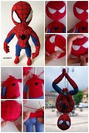 Amigurumi Crochet Spider Man Orumcek Adam Free Pattern Yapilisi Orme Olmayan Desenler Tig Desenleri Ucretsiz Patron