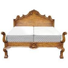 Most beds are available in wood, metal. Michael Taylor Designs Italian Bed King Size Wood Bed Frame Venetian Style For Sale At 1stdibs