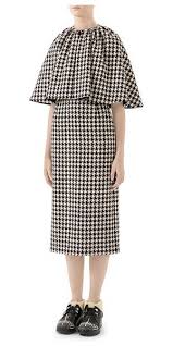 Gucci Wool Houndstooth Cocktail Dress Dresses Womens Cocktail Dresses Fashion