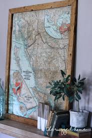 Decorating With Maps The Rugged Rooster Vintage Map Decor Vintage Industrial Decor Map Wall Decor