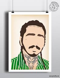 Choose your genre and explore limitless design design your own album cover in seconds! Post Malone Minimalist Music Poster Posteritty Mini Canvas Art Cute Canvas Paintings Small Canvas Art