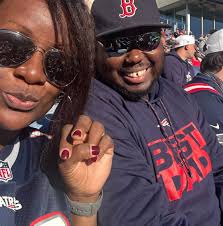 Patriots fan with a Saints fan wife