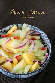 Acar Timun Salade De Concombre Et Ananas A L Indonesienne Indonesian Cucumber And Pineapple Salad Cuisine Indonesienne Recettes De Cuisine Alimentation