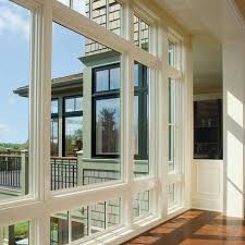 Making andersen's best performing window even more energy efficient. Andersen A Series Picture Windows With Flanking Casement Windows Featuring White Trim And An U House Window Styles Home Window Replacement Window Replacement