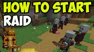 Minecraft How To Start A Raid In 2021 Youtube