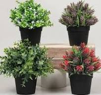 Ins Style Hot Selling Small Potted Artificial Plant for Indoor Desk  Decorative