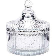 Showing 62 glass storage containers with lids. 4 Silver Bathroom Mercury Glass Decorative Jar Storage Container Canister With Lid Walmart Com Walmart Com