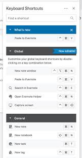 Personalización de los accesos directos de teclado – Ayuda de Evernote &  Aprendizaje