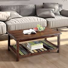 This coffee table measures 50'' w, making it ideal for larger living rooms. Furniture Of America Paur Cherry 42 Inch Solid Wood 1 Shelf Coffee Table On Sale Overstock 13434231