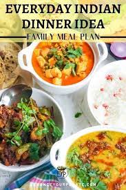 Matar Paneer Spinach Dal Bell Pepper Fry Indian Thali Recipe Indian Dinner Indian Dinner Recipes Family Meals