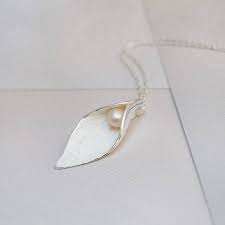 Sterling Silver Calla Lily Necklace Hardtofind Lily Jewelry Lily Necklace Calla Lily Jewelry
