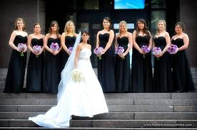 Colour Light Purple Bridesmaid Bouquets With Black Dresses Purple Wedding Dress Bridesmaid Purple Black Wedding Purple Bridesmaid Dresses