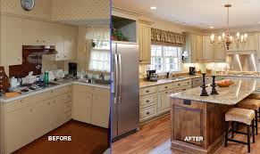 kitchen renovation before and after