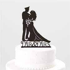 Bride Groom Cake Topper Military Wedding Party Soldier Army Theme Army Wedding Marine Wedding Wedding Topper