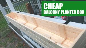 Next install wooden brackets and make them hold the window planter box as you can see here, this one comes with enchanting white appeal that matches. Small Balcony Planter Box Build For Under 25 Youtube