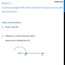 We will give u the news about the bands ! Ex 11 1 1 Construct Angle 90 Degree Chapter 11 Class 9