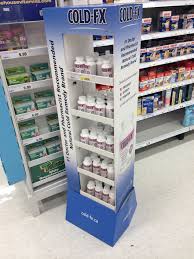 Cardboard Display Floor Stand For Cold Fx Cardboard Display Cardboard Display Stand Retail Display Shelves
