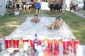 The video cut of right as i. Slip N Slide Drinking Game Goes Viral First We Feast