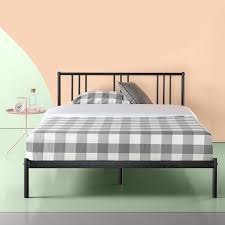 Find the perfect bed and bed frame for your bedroom or spare room in king, queen, full, and double sizes. Zinus Sophia 31 Black Metal Platform Bed With Headboard Queen Walmart Com Walmart Com