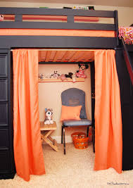 Camper style playhouse for ikea kura bunk bed. Who Knew That This Annoying Space Could Turn Into Such A Fun Bunk Bed Fort Onecreativemommy Com