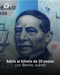 🥹💙 Banxico anunció que el billete con el rostro de Benito Juárez  comenzará a salir de circulación. 👋🏻 No te preocupes, aún tiene valor,  pero los bancos dejarán de ponerlo en uso