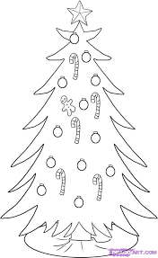 Lines drawn should be of the same length, add few spikes for pine needles. How To Draw A Christmas Tree Step By Step Christmas Stuff Coloring Home