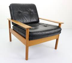 Description high price low price. Mid Century Modern Scandinavian Design Leather Lounge Chair 1960s 96801